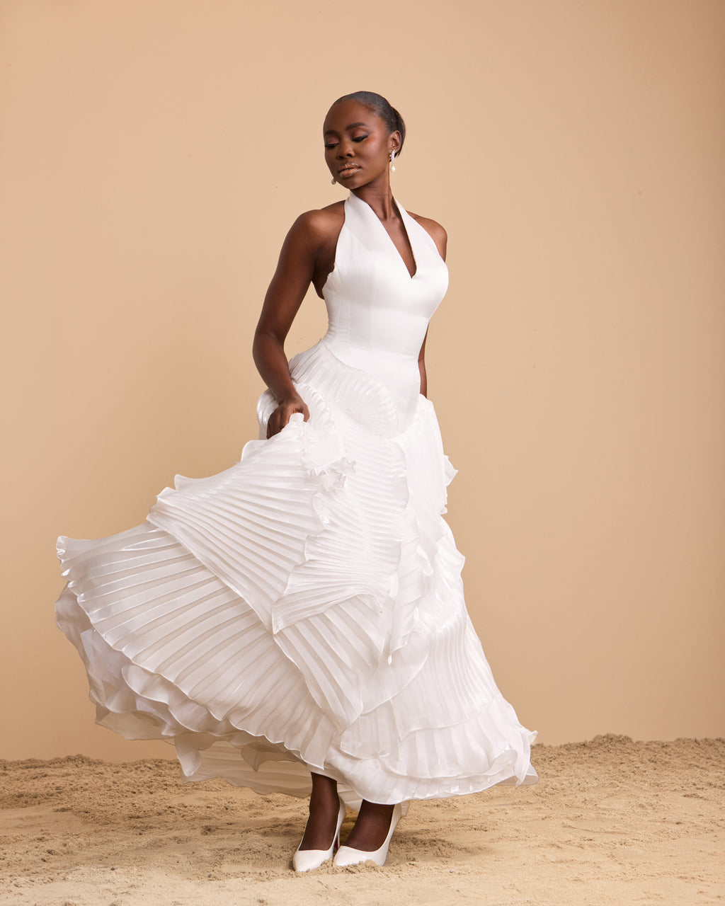 Seafoam Dress in Ivory
