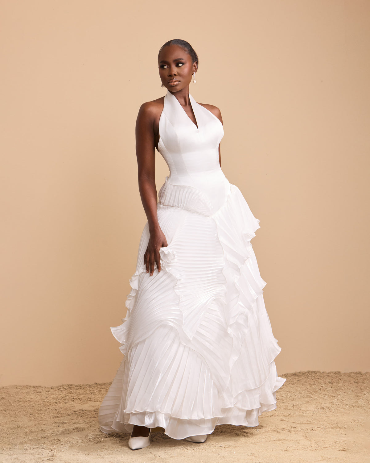 Seafoam Dress in Ivory